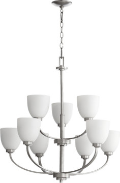 Mid. Chandeliers Glass Up by Quorum ( 19 | 6060-9-64 Reyes ) 