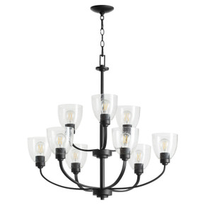 Mid. Chandeliers Glass Up by Quorum ( 19 | 6060-9-69 Reyes ) 