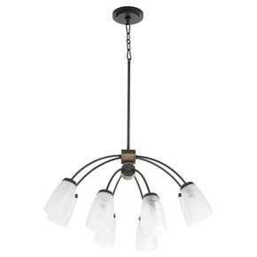 Mid. Chandeliers Glass Down by Quorum ( 19 | 6077-8-59 Arpeggio ) 