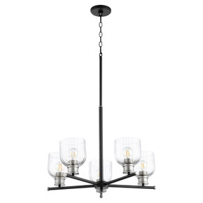 Mid. Chandeliers Glass Up by Quorum ( 19 | 610-5-6965 Monarch ) 