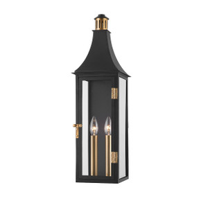 Exterior Wall Mount by Troy Lighting ( 67 | B7824-PBR/TBK Wes ) 