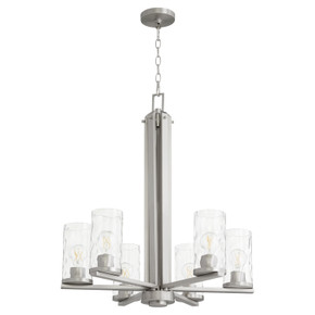 Mid. Chandeliers Glass Up by Quorum ( 19 | 6111-6-65 Steinway ) 