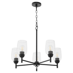 Mid. Chandeliers Glass Up by Quorum ( 19 | 6112-5-59 Wallinger ) 