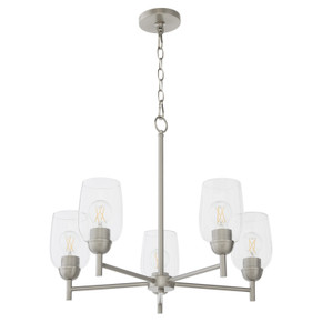 Mid. Chandeliers Glass Up by Quorum ( 19 | 6112-5-65 Wallinger ) 