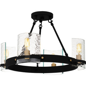 Semi-Flush Mts. Candle by Quoizel ( 10 | GLC1720MBK Gloucester ) 