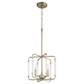Foyer/Hall Lanterns Open Frame by Quorum ( 19 | 6114-3-80 Optic ) 