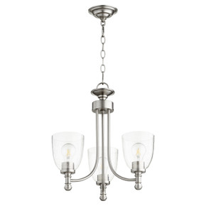 Mini Chandeliers Glass Shade by Quorum ( 19 | 6122-3-265 Rossington ) 