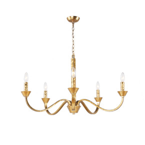 Mid. Chandeliers Candle by Terracotta Designs ( 374 | H20105M-5GD Sabine ) 