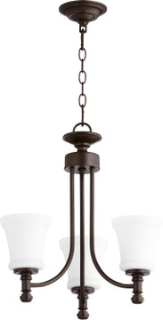 Mini Chandeliers Glass Shade by Quorum ( 19 | 6122-3-86 Rossington ) 