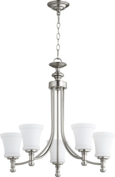 Mid. Chandeliers Glass Up by Quorum ( 19 | 6122-5-65 Rossington ) 