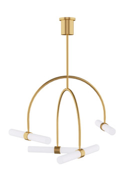 Mid. Chandeliers Glass Down by Visual Comfort Modern ( 182 | 700CLM4NB-LED930 Calumn ) 