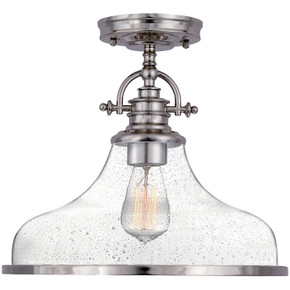 Semi-Flush Mts. Glass Down by Quoizel ( 10 | GRTS1714BN Grant ) 