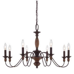 Mid. Chandeliers Candle by Quoizel ( 10 | HK5008TC Holbrook ) 
