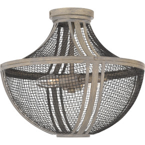 Semi-Flush Mts. Empire/Basket by Quoizel ( 10 | HLE1715DGW Hallie ) 