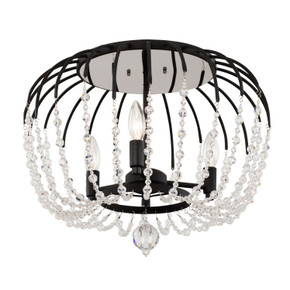 Flush Mounts Cage Style by Varaluz ( 137 | 343S03MB Voliere ) 