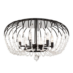 Flush Mounts Cage Style by Varaluz ( 137 | 343S06MB Voliere ) 
