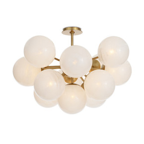 Mid. Chandeliers Glass Down by Regina Andrew ( 400 | 16-1475NB-SRL Shine ) 