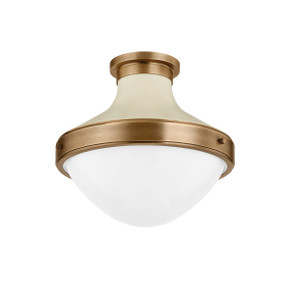 Flush Mounts Glass Down by Troy Lighting ( 67 | C3113-PBR/SSD Maxton ) 