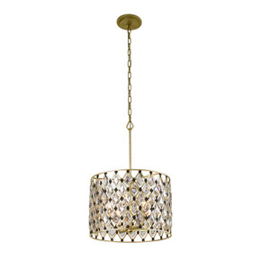 Pendants Drum Shade by Varaluz ( 137 | 345P04FGMB Windsor ) 