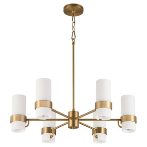 Mid. Chandeliers Glass Up by Quorum ( 19 | 6169-6-47 Sojourn ) 