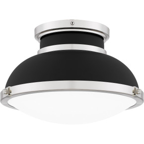 Flush Mounts Glass Down by Quoizel ( 10 | QFL6184MBK Quoizel Flush Mount ) 