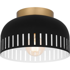 Flush Mounts Metal Shade by Quoizel ( 10 | QFL6208MBK Quoizel Flush Mount ) 