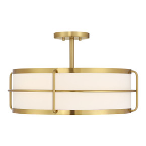 Semi-Flush Mts. Drum Shade by Savoy House ( 51 | 6-4193-4-322 Chauncey ) 