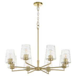 Mid. Chandeliers Glass Up by Quorum ( 19 | 6204-8-80 Goodwin ) 