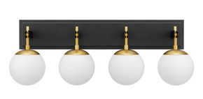 Bathroom Fixtures Four Lights by Varaluz ( 137 | 352B04BLSB Allie ) 