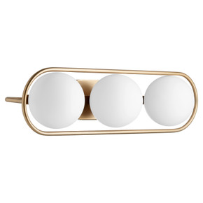 Bathroom Fixtures Three Lights by Quorum ( 19 | 5137-3-80 Belmont ) 