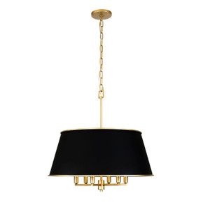 Mid. Chandeliers Drum Shade by Varaluz ( 137 | 364P06MBFG Coco ) 