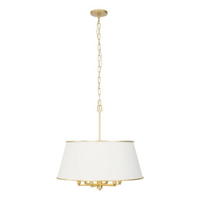 Mid. Chandeliers Drum Shade by Varaluz ( 137 | 364P06MWFG Coco ) 