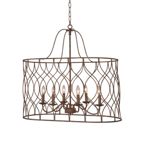 Mid. Chandeliers Candle by Terracotta Designs ( 374 | H9103V-6 Tabby ) 
