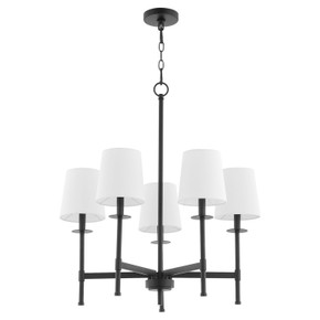 Mid. Chandeliers Glass Up by Quorum ( 19 | 624-5-59 Belshaw ) 