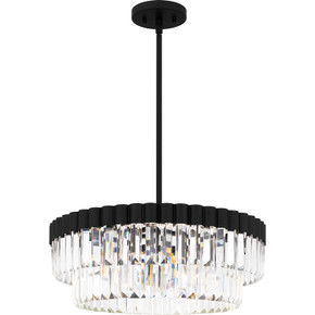 Mini Chandeliers Glass Shade by Quoizel ( 10 | QP6742MBK Quoizel Pendant ) 