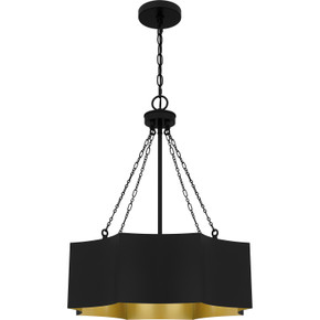 Mini Chandeliers Drum Shade by Quoizel ( 10 | QP6755MBK Quoizel Pendant ) 