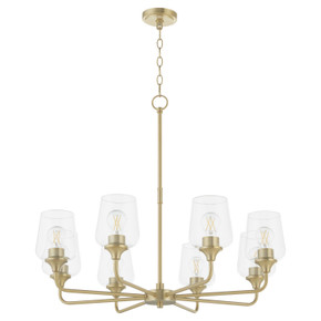 Mid. Chandeliers Glass Up by Quorum ( 19 | 6313-8-80 Raymond ) 