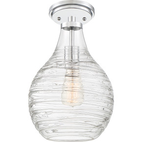 Semi-Flush Mts. Glass Down by Quoizel ( 10 | QSF4019C Genie ) 