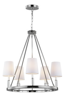 Mid. Chandeliers Candle by Visual Comfort Studio ( 454 | F2922/5PN Lismore ) 