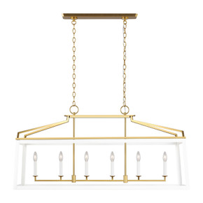 Linear/Island 4 Light + by Visual Comfort Studio ( 454 | CC1586MWTBBS Carlow ) 