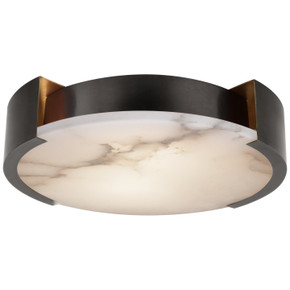 Flush Mounts Bowl Style by Visual Comfort Signature ( 268 | KW 4016BZ-ALB Melange ) 