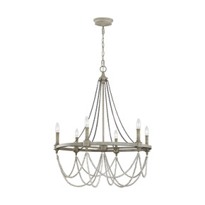 Mid. Chandeliers Candle by Visual Comfort Studio ( 454 | F3132/6FWO/DWW Beverly ) 