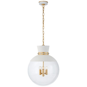 Pendants Glass Down by Visual Comfort Signature ( 268 | JN 5052WHT/G-CG Lucia ) 