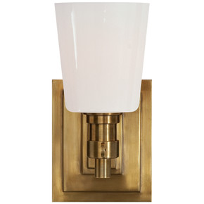 Sconces Single Glass by Visual Comfort Signature ( 268 | TOB 2152HAB-WG Bryant Bath ) 