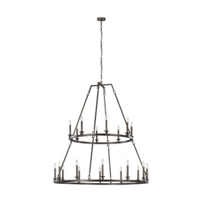 Large Chandeliers Candle by Visual Comfort Studio ( 454 | F3217/20SMS Landen ) 