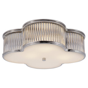 Flush Mounts Drum Shade by Visual Comfort Signature ( 268 | AH 4015PN/CG-FG Basil ) 