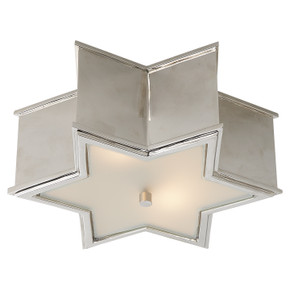 Flush Mounts Drum Shade by Visual Comfort Signature ( 268 | AH 4016PN-FG Sophia ) 