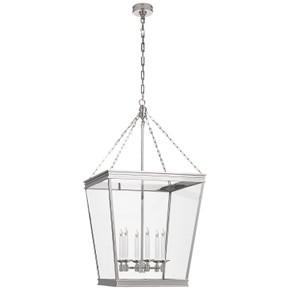Foyer/Hall Lanterns Glass w/Frame by Visual Comfort Signature ( 268 | CHC 5612PN-CG Launceton ) 