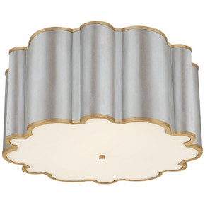 Flush Mounts Drum Shade by Visual Comfort Signature ( 268 | AH 4021BSL/G-FA Markos ) 
