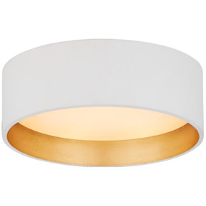 Flush Mounts Drum Shade by Visual Comfort Signature ( 268 | S 4040WHT Shaw ) 